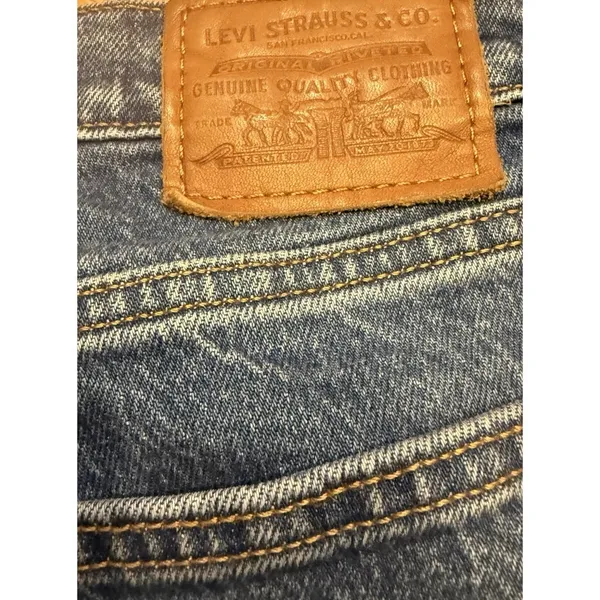 Levi's True VTG‎ 90's Wedgie High Rise Straight Leg Button Fly Med Wash Jeans 27 - Image 7