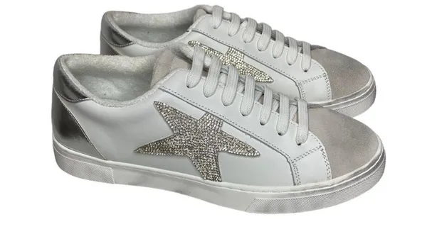 Steve Madden résumé rhinestone star sneaker brand new 8 - Image 2