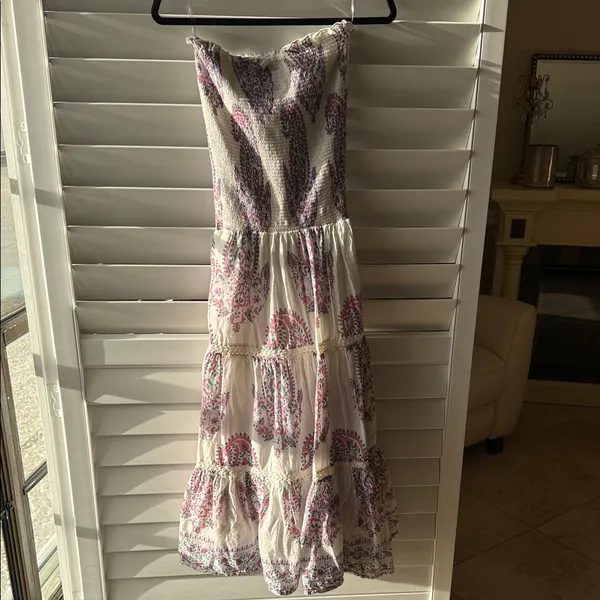 Bell Strapless Maxi Dress xs White - Image 2