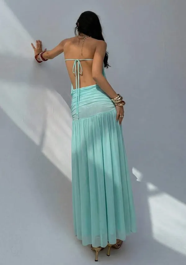 Maxi blue dress - Image 3