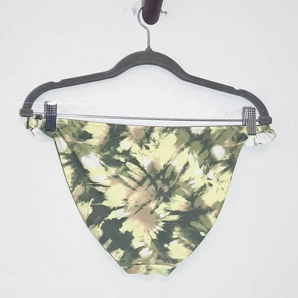 Aerie Green Abstract Print Bikini Bottoms NWTT Size Large Full Coverage Bottoms - Image 4