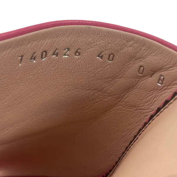 Gucci GG Studs Leather Platform Slide Sandal Rhodamine Pink Size 40 - Image 12