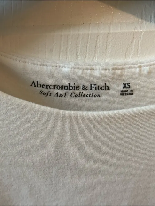 Abercrombie & Fitch Double Lined White Crewneck Bodysuit - Image 4