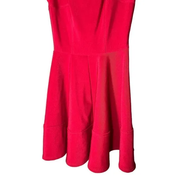 Lulus Home Before Daylight Red Square neck Sleeveless Skater Dress Size XS‎ - Image 3