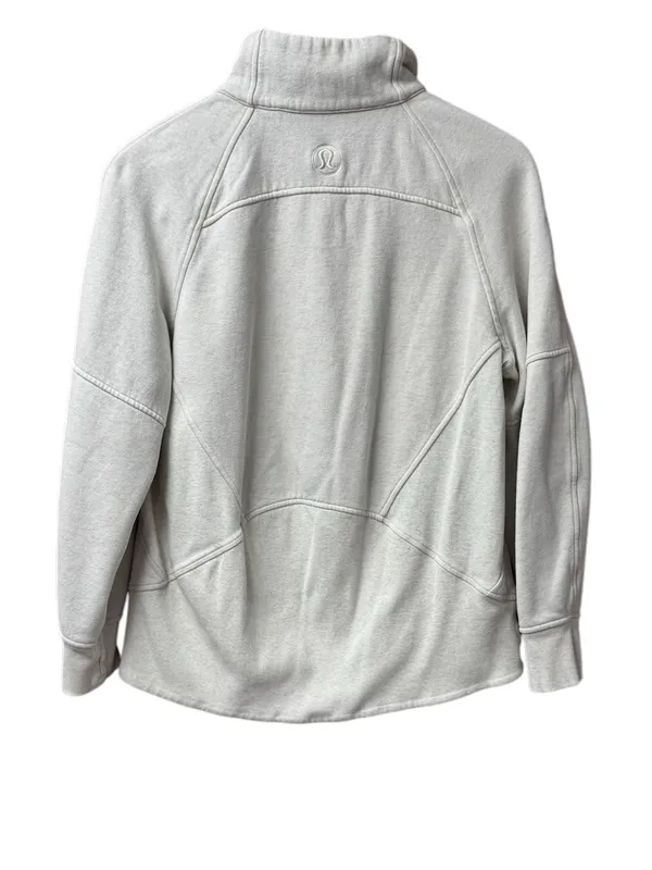 Lululemon Scuba Oversized Funnel Neck Half 1/2 Zip Sweatshirt Long Gold XS/S - Image 5
