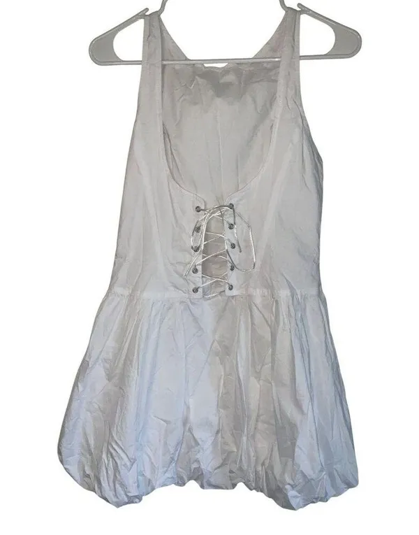 NIA Tamara Dress in White Small New Womens Mini Corset Party - Image 5