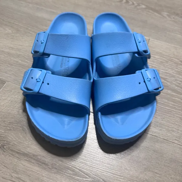 Birkenstock Arizona EVA Sky Blue Sandals Slides Womens 38 US 7 7.5 Waterproof - Image 2