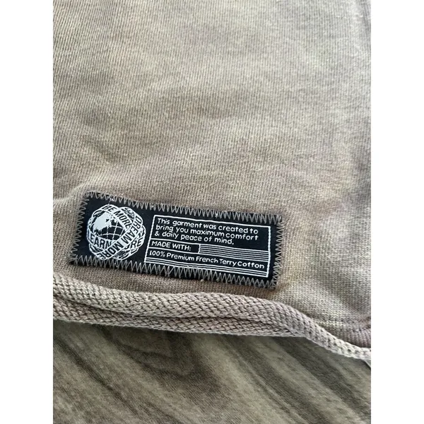 Alphalete Women's Terry Oversized Crop Pullover - Smockey Quartz , Size Small - Image 7