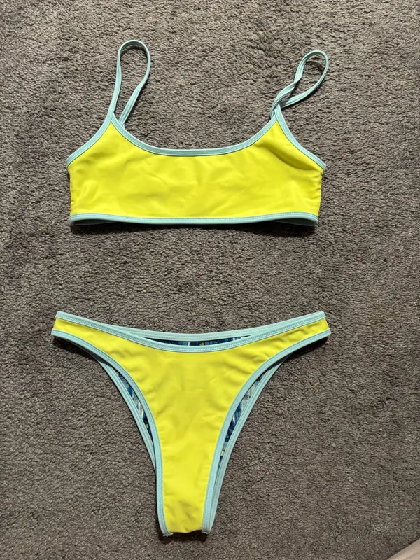 Strawberry Milk Mob Reversible Bikini Blue - Image 2