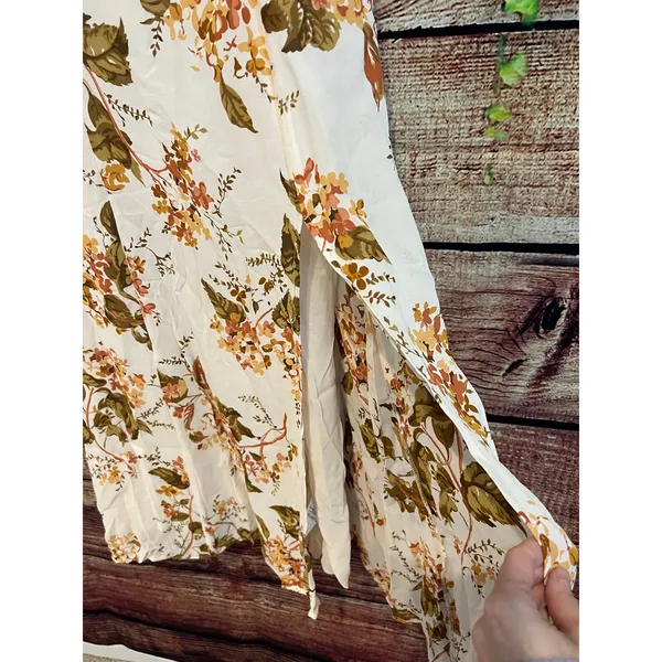 Reformation Twilight Midi Dress Floral Bella Sundress Boho Earth Tones Size 6 - Image 3