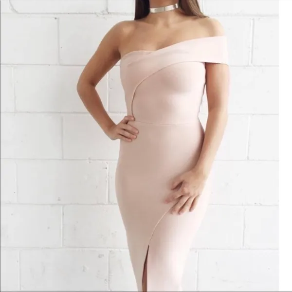 NEW Few Moda London‎ Bandage Dress Pale Pink Medium - Image 3