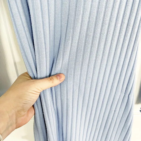 Lisa Says Gah Roya Blue Ribbed Midi Square Neck Romatic Fairycore Whimsical - Image 5