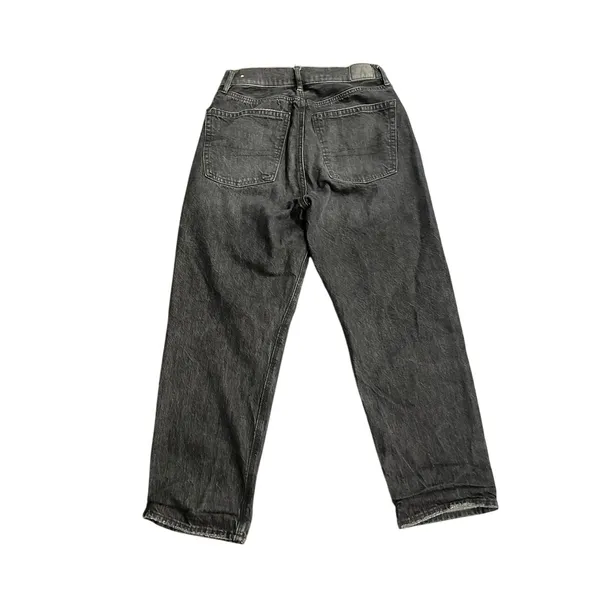 American Eagle Outfitters High Waisted Jeans 2 Short Relaxed Straight Leg Baggy - Image 2