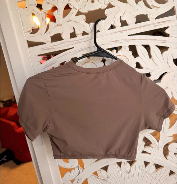 SKIMS Fits Everybody Cropped T-Shirt - Image 2