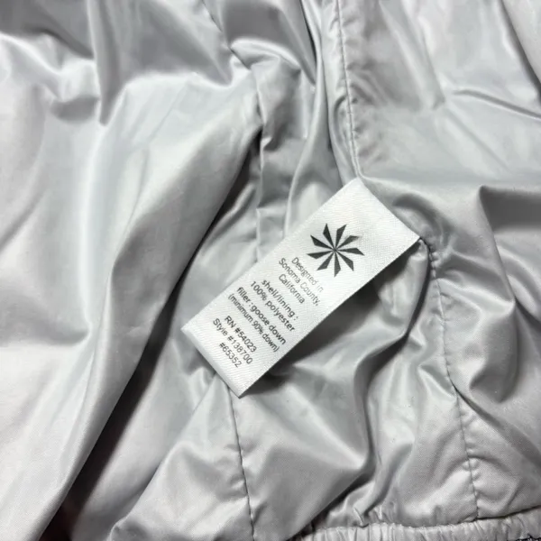 Athleta‎ Womens Jacket Goose Down Dooby Bomber Jacket Coat Gray Size S - Image 7