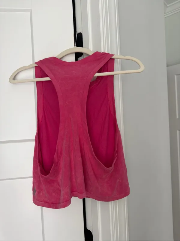 Free people pink movement sleeveless muscle tee - Image 3