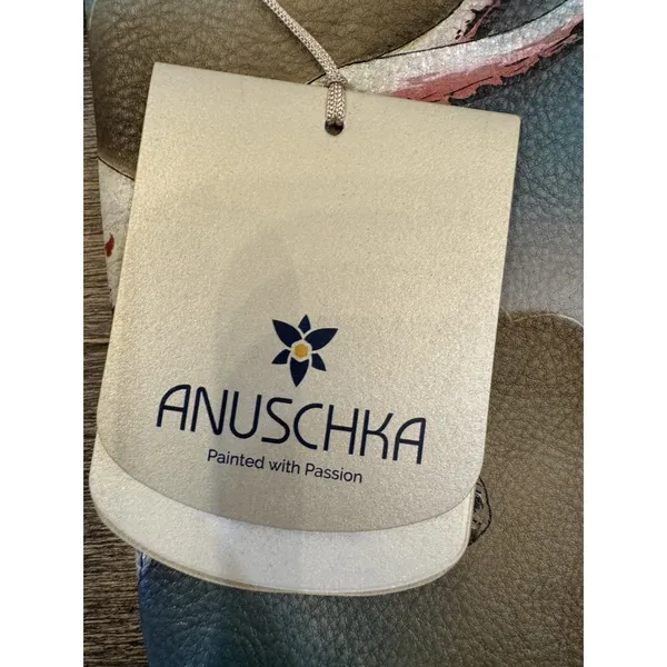 Anuschka Handpainted Leather Phone Eyeglasses Case Pouch Texas Longhorn - Image 4