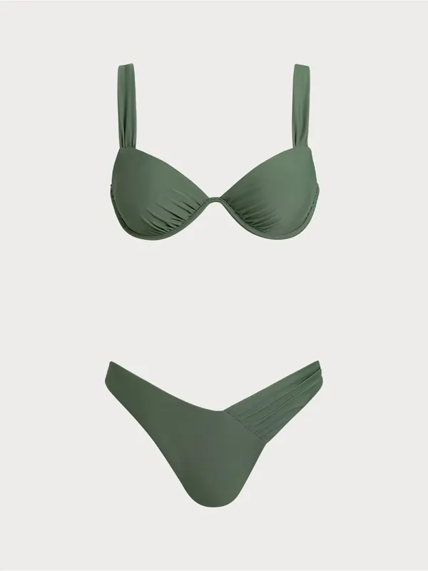 Rihoas Army Green Underwire Bikini Sets - Image 5