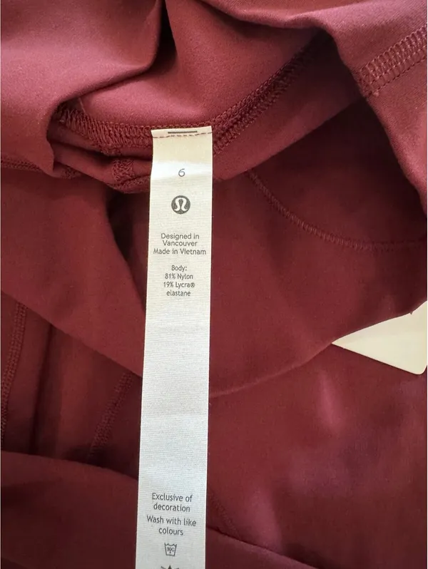 Lululemon Align High-Rise 28” Red Merlot Size 6 NWT - Image 6