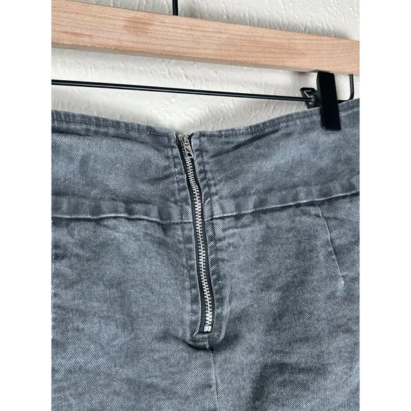 Vintage Y2K Micro Mini Skirt Size Small Skort Black Denim Skater Preppy Grunge - Image 7