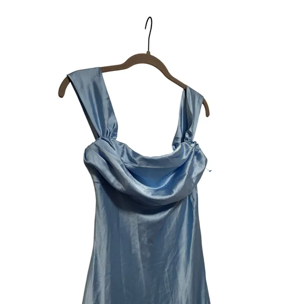 Beginning Boutique Ella Light Blue Off Shoulder Dress S - Image 3