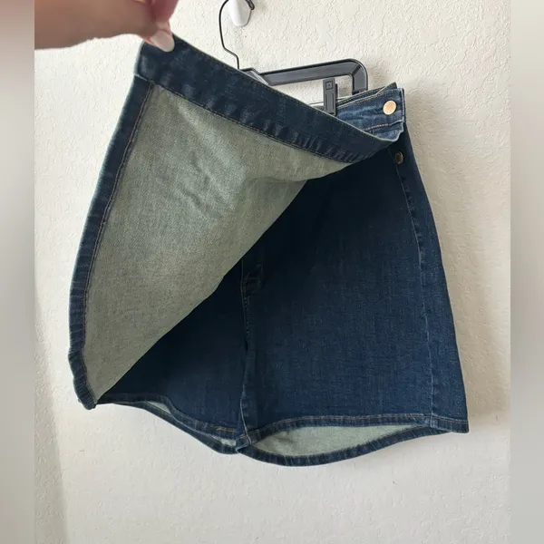 Judy Blue Dark Wash Denim Skort Size 2XL - Image 5