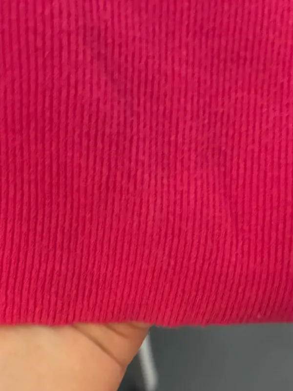 Women’s Abercrombie & Fitch Hot Pink Ribbed Tank Top Size Small - Image 3