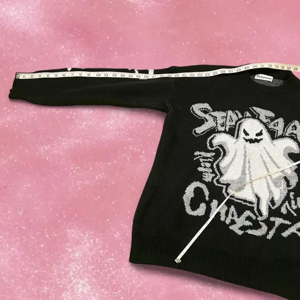 Source Unknown Halloween Ghost Sweater - Image 6