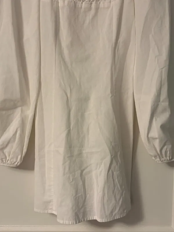 Free People Forget Me Not white puff sleeve mini dress size XS boho clean girl - Image 10