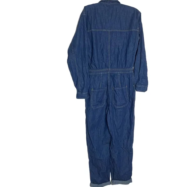 NWOT Free people denim long sleeve jumpsuit Ari coveralls sz S‎ - Image 4