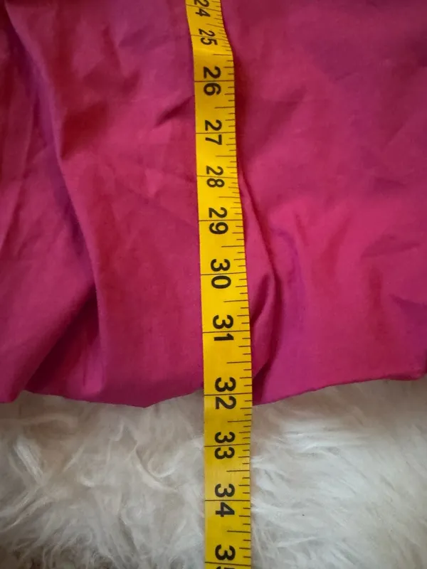 NWT Express Fuchsia Bubble Hem Mini Dress Spaghetti Strap V-Neck Size S - Image 10