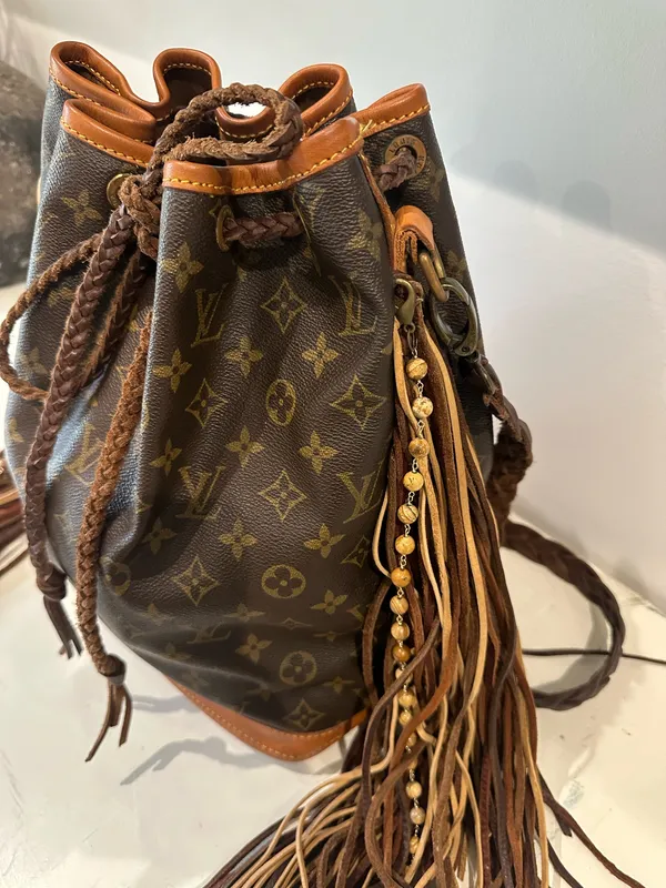 Vintage Boho Bag Authentic Noé Brown - Image 2