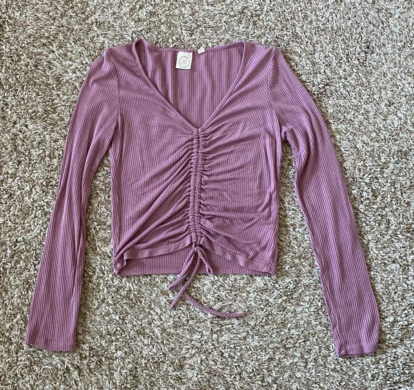 Boutique pink cinched top - Image 2