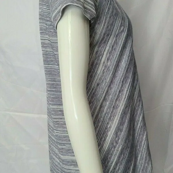 Hem and Thread Top Cotton Blend Silver Gray‎ Medium - Image 3