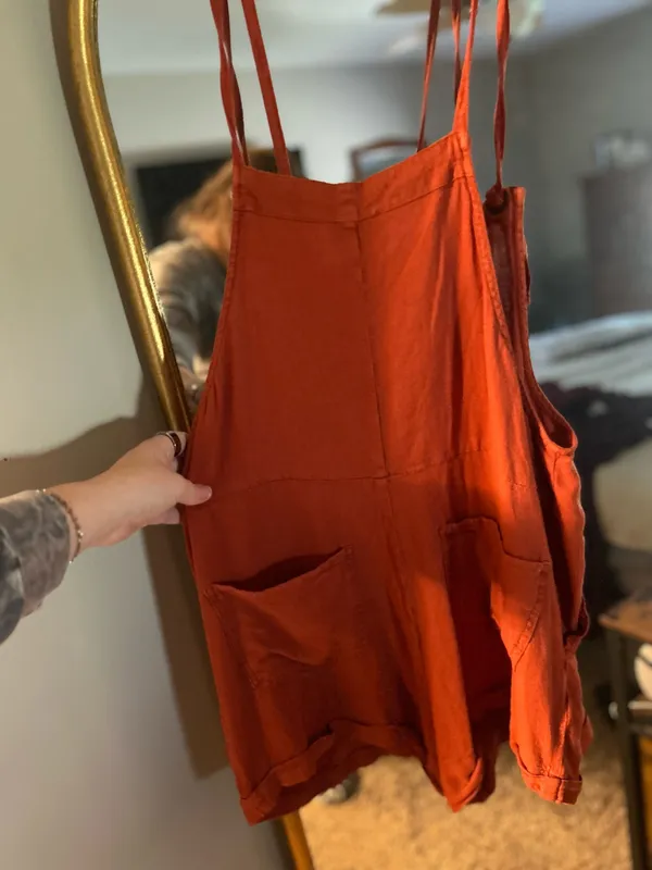 Oversized Romper Orange Size L - Image 2
