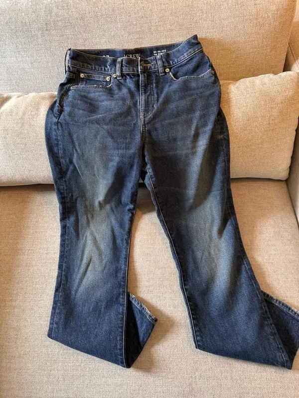 J. Crew 1996 Straight Leg Jeans Dark Wash Blue Denim Size 27 NWOT - Image 6