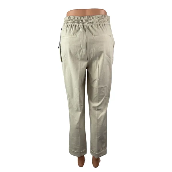 NEW Zara Women's Beige High Waisted Straight Leg Trousers Dress Pants Size S - Image 4
