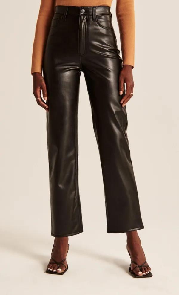 Abercrombie Vegan Leather Ankle Pants - Image 2