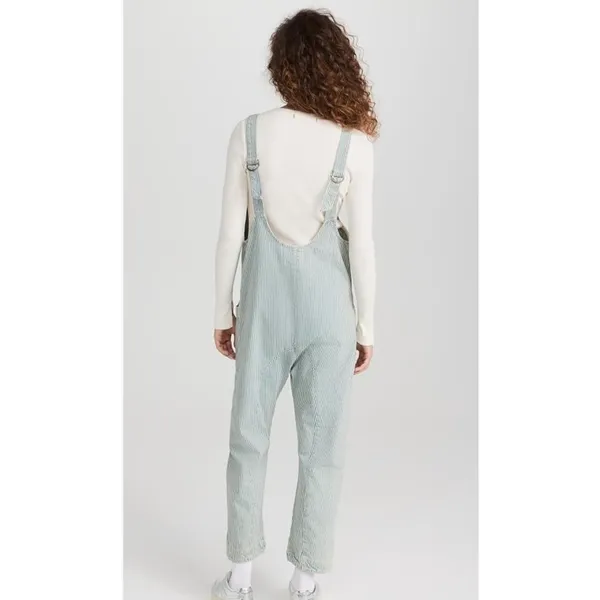 We the Free High Roller Railroad Jumpsuit Cotton Overalls Size Small - Image 2