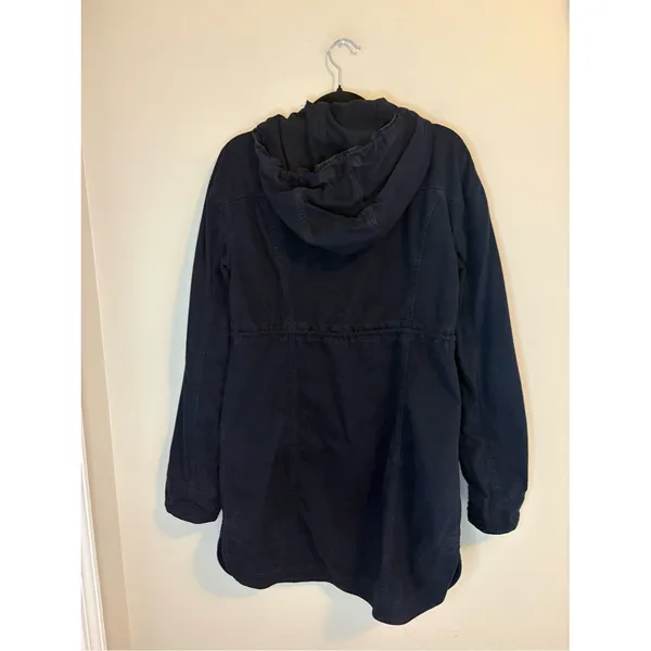 Hollister Navy Hooded Utility Anorak Jacket Women’s Small - Image 2