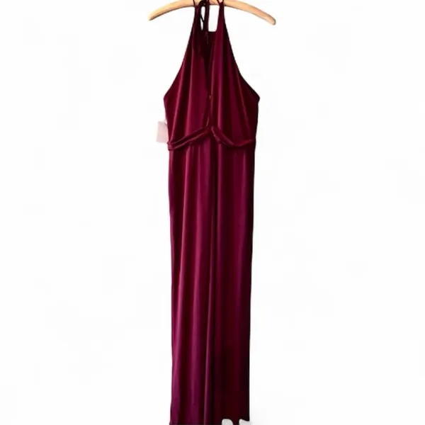 Amsale COLBY Crimson Formal Gown 10/12 Prom Dress Bridesmaid Romantic NWT R-$268 - Image 5
