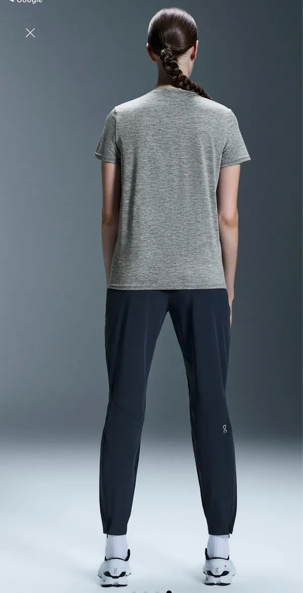 On Running Women's Lightweight Pants Black Size S - Elastic Waist Ankle Zip - Image 3
