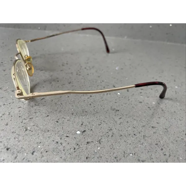 Boulevard Boutique Eyeglasses Frames ONLY B4152 44-20-135 Gold GD Round - Image 3
