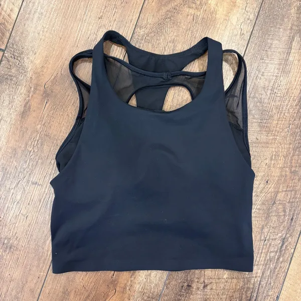 Lululemon Break Free Tank *Nulux Medium Support Black Size 4 / W1AI1S / Athletic - Image 3