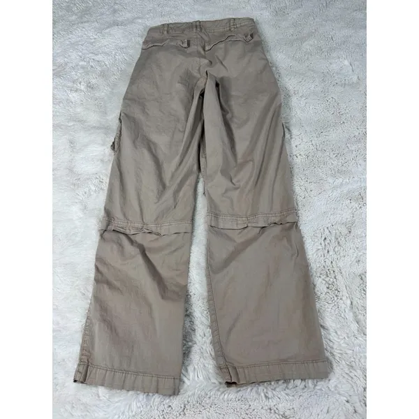 Garage Tan Cargo Pants Utility Workwear Y2K Khaki Straight Leg Size 3 - Image 3