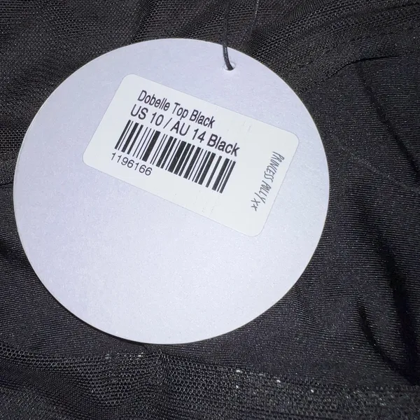 Princess Polly Dobelle Top in Black Size 10 New with tag - Image 9