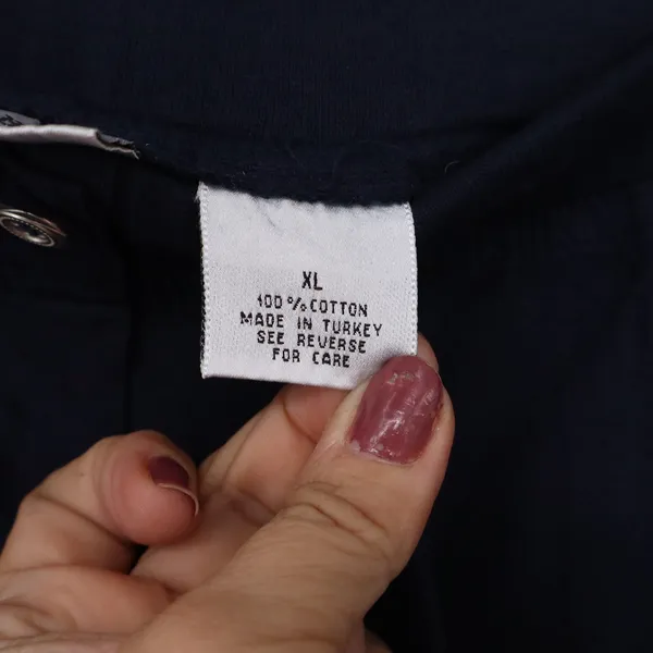 Fashion Bug Pants Womens XL Straight Leg Navy Blue 100% Cotton Excellent - Image 3
