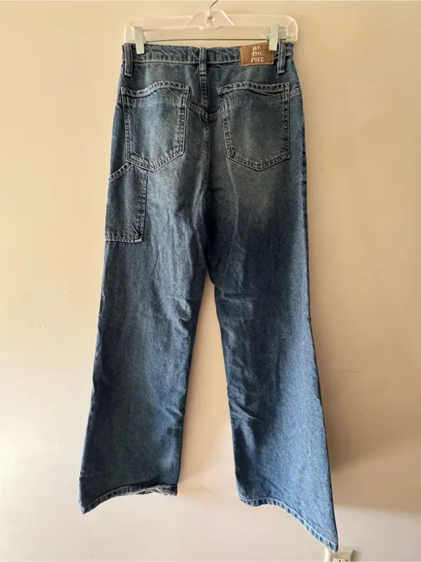 Free People We The‎ Free Women's Tinsley Baggy High Rise Straight Jeans - Image 7