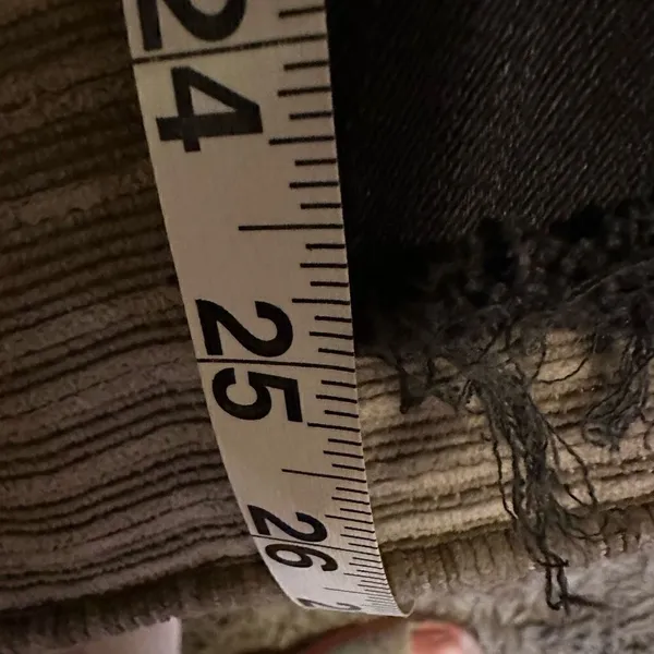 Zara premium denim button fly raw angled hem zipper size 6 - Image 7
