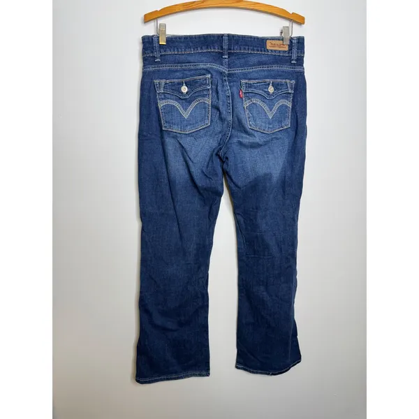 Levi's 529 Curvy Bootcut Jeans Women Size 10 Medium Blue Excellent Stretch Denim - Image 3